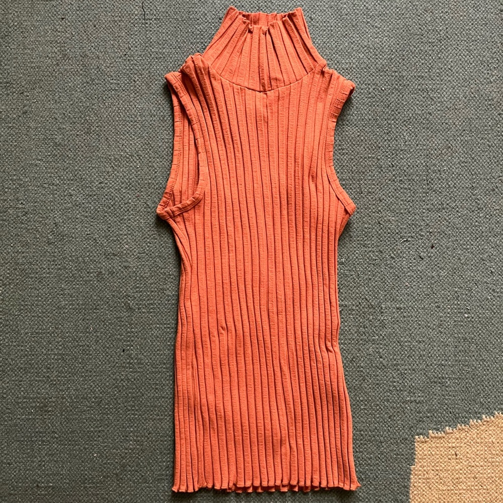 Simon Miller Yellow Rib Sleeveless Blouse